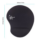 Mouse Pad JETech Mouse Pad with Gel Wrist Pad Black