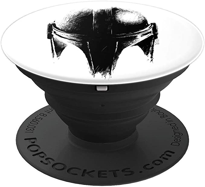 Star Wars The Mandalorian Metallic Helmet PopSockets Grip and Stand for Phones and Tablets