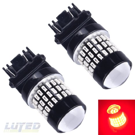 LUYED 2016 Newest! 2 X 900 Lumens 12-24v Red color Super Bright 3014 78 SMD 3056 3156 3057 3157 LED Bulbs ,Back Up Reverse Lights,Brake Lights,Tail Lights