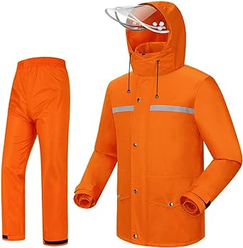 iCreek Rain Suit Jacket & Trouser Suit Raincoat for Men & Women Outdoor All-Sport Waterproof Breathable Anti-storm