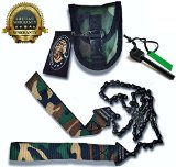 Sportsman Camo Pocket Chainsaw 36 Inches Long and FREE Fire Starter This Hand Saw Tool is Best for Survival Gear - Camping - Hunting or Home Owner Replaces a Pruning or Folding Saw Full Guarantee