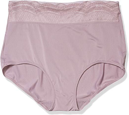 Warner's Women's No Pinching No Problem Microfiber with Lace Brief Panty