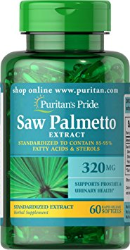 Puritan's Pride Saw Palmetto Standardized Extract 320 mg-60 Softgels