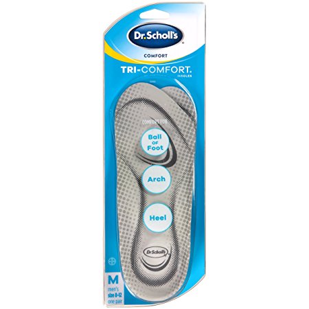 Dr. Scholl’s Comfort Tri-Comfort Insoles for Men, 1 Pair, Size 8-12