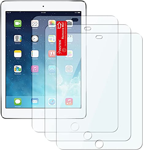 Insten 3-Pack Compatible with iPad 9.7" Air 1 / Air 2 / iPad 5th Gen 2017 / iPad 6th Gen 2018 / iPad Pro 9.7 inch Clear Screen Protector Film