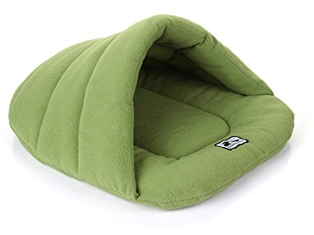 Pet Bed, Homure® Luxury Pet Cave Half Covered Soft Cozy Sleeping Bag Mat for Dogs Cat Rabbit Warm House Bed