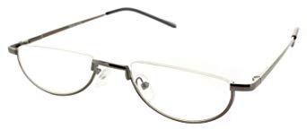 Fiore Brentwood Half-Frame Reading Glasses Half-Moon Readers with Spring Hinges