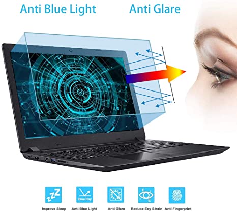 VIUAUAX 17.3"Anti Blue Light Laptop Screen Protector, 17.3 inch laptop screen protector,Anti Blue Light & Glare Filter, Eye Protection Blue Light Blocking Anti Glare Screen Protector (382x215mm) (!!!Not Include The Screen Bezel)