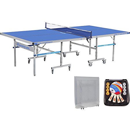 Harvil 9 Foot Outsider Table Tennis Table Folding with Complete Accessories Set