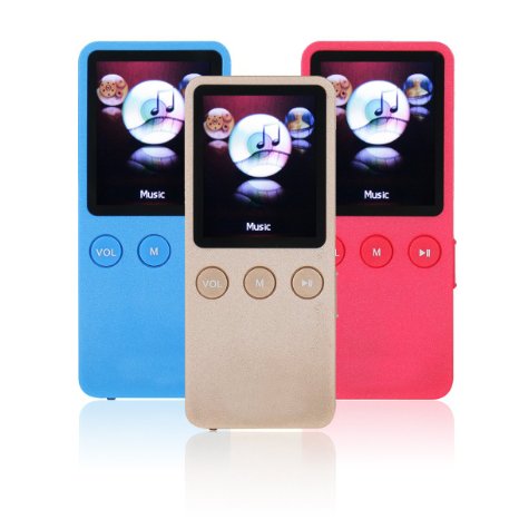 Lonve 8GB Big and Clear Lossless Sound MP3 Player 90 Hours Playback Music Player and Expandable MicroSD Slot Support 64GB