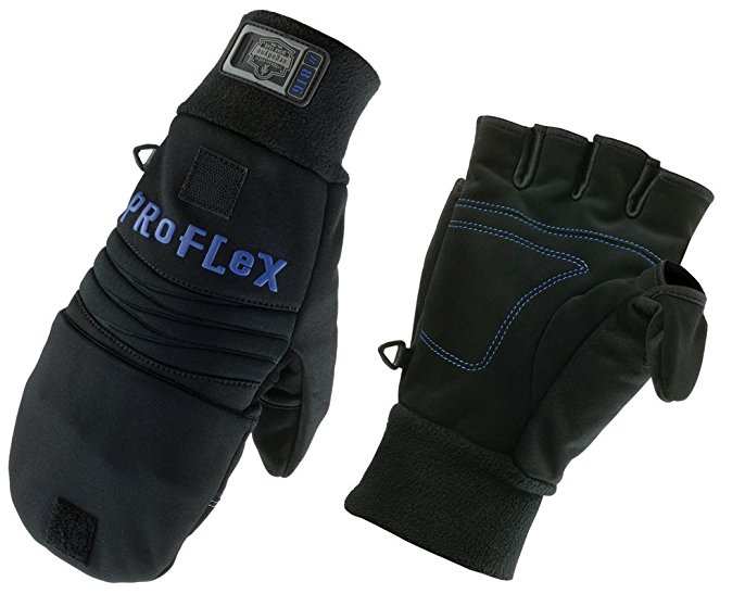 Ergodyne Proflex 816 Thermal Flip-Top Glove, Small