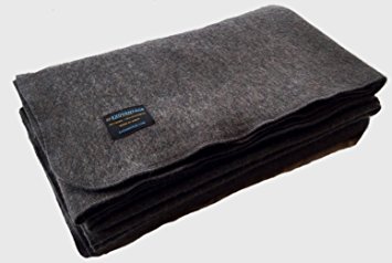 ExoVantage 80% WOOL Blanket Warm Military Grade Emergency Blanket Large 64" x 90" 3.86 lbs.