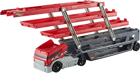 Hot Wheels Plastic Mega Hauler Truck, Stores More Than 50 Cars, Multicolor