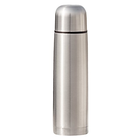 Best Stainless Steel Thermos Bottle - BPA Free - Hot Coffee or Cold Tea   Drink Cup Top - Double Wall Insulated - Slim Line Travel Size - NEW Easy Clean Screw Top