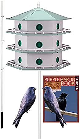 BestNest Heath 18-Room Deluxe Purple Martin House Package