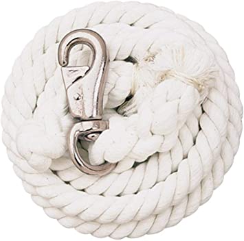 Weaver Leather Cotton Lead Rope , White, 10'