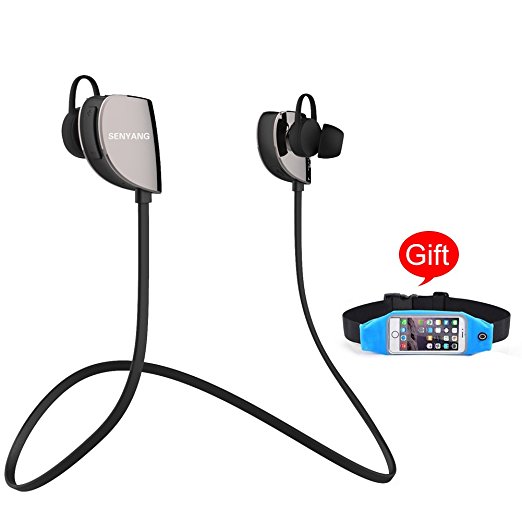 SENYANG Wireless Bluetooth 4.1 Sports Headphones,Headset,Earphones,Earbuds Noise Cancelling,Hands-free Calling, Mic and High-fidelity Stereo Sound for iphone7/iphone7 plus