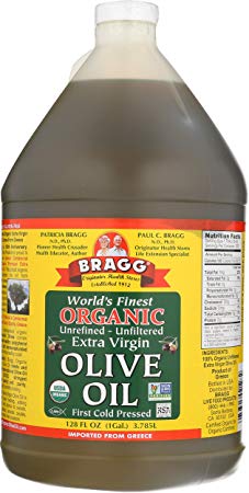 Bragg, Organic Extra Virgin Olive Oil, 128 Ounce
