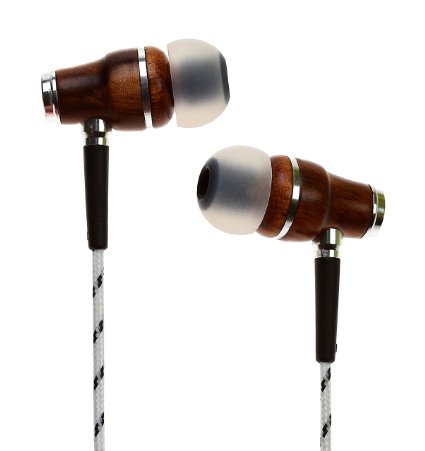 Symphonized NRG Premium Genuine Wood In-ear Noise-isolating Headphones with Mic (Zebra)