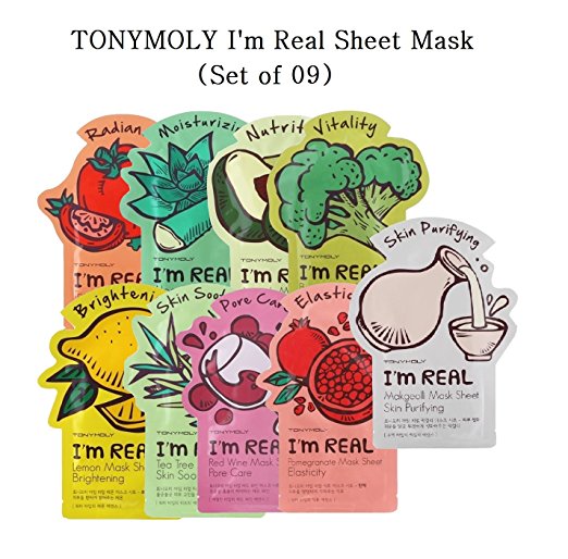 TonyMoly I’m Real sheet mask (Set of 09)