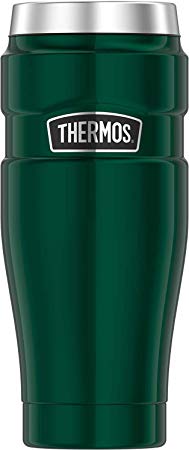 Thermos Stainless King 16 Ounce Travel Tumbler, Pine Green