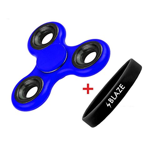 Daddy And Sons Toys Blaze Twister (Blue) Single Bearing Fidget Spinner Toy