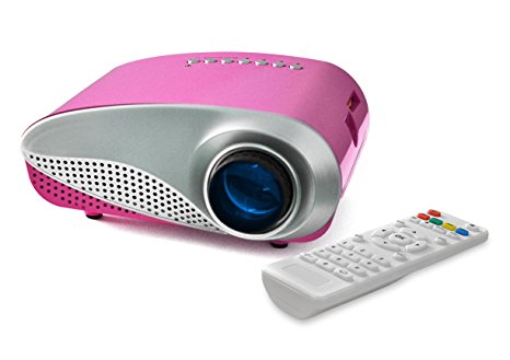 K1 LED LCD (QVGA) Mini Video Projector - International Version (No Warranty) - DIY Series - Pink (FP3224K1P-IV)