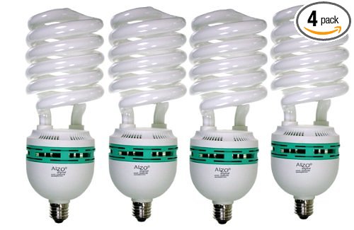ALZO 85W Joyous Light Full Spectrum CFL Light Bulb 5500K 4250 Lumens 120V Pack of 4 Daylight White Light