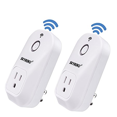 Smart Plug, SKYROKU 701UII Wi-Fi Plug No Hub Required Control Your Devices from Anywhere, Works with Amazon Alexa Echo (2 Pack)