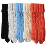 ELMA Womens Touchscreen Wool Knit Gloves