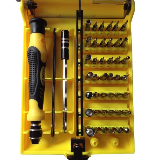 45 in 1 Precision Screwdriver Set Opening Tools Kits / Repair Tool Kits for Iphone/laptop/smartphone/macbook/xbox with Case