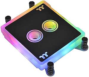 Thermaltake Pacific W6 16.8 Million Color RGB Alexa Razer Chroma Syncable AMD Ryzen Threadripper TR4 Full Coverage CPU Water Block CL-W225-CU00SW-A