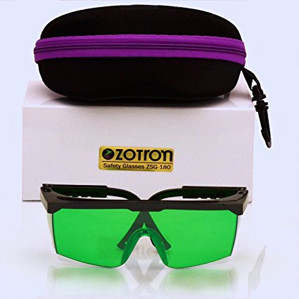 ZOTRON ZSG-180 LED Grow Light Color Correction Safety Glasses with FREE Bonus Case for Indoor Gardens, Greenhouses, Hydroponics, Protective Eyewear against UV, IR Rays, Best for LED Grow Rooms