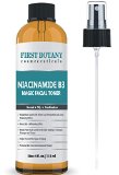 First Botany Niacinamide Vitamin B3 Magic Toner 4 fl oz Acne Fighting Effect Skin Lightening Effect and Water Loss Prevention Effect