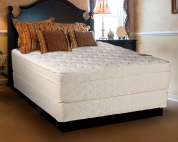 Continental Sleep Mattress13-Inch Euro Top Pillow Top Foam EncasedOrthopedic Assembled Firm Twin Mattress and Box Spring Luxury Collection