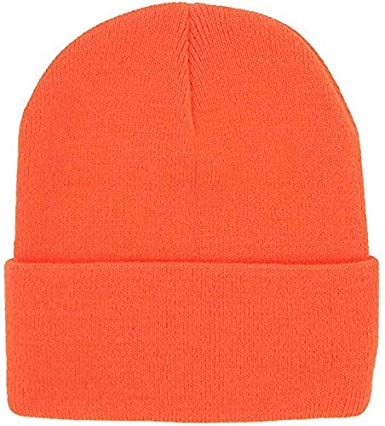 DealStock Plain Knit Cap Cold Winter Cuff Beanie (40  Multi Color Available)