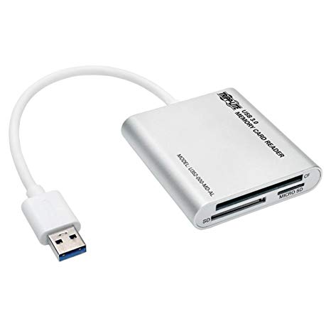 Tripp Lite USB 3.0 SuperSpeed Multi-Drive Memory Card Reader/Writer 5Gbps Aluminum Case (U352-000-MD-AL)