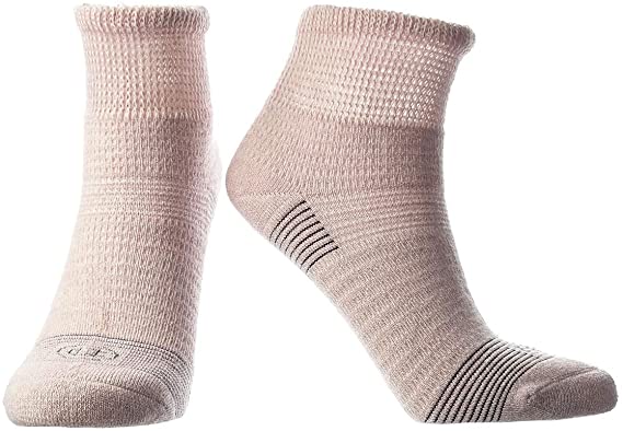 Doctor's Choice Women's Diabetic & Neuropathy Ankle Socks 1-Pair Pink 9-11