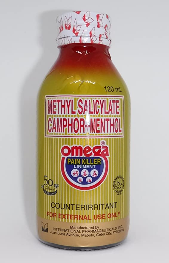 Methyl Salicylate Camphor Menthol Omega Pain Killer Liniment 120ml
