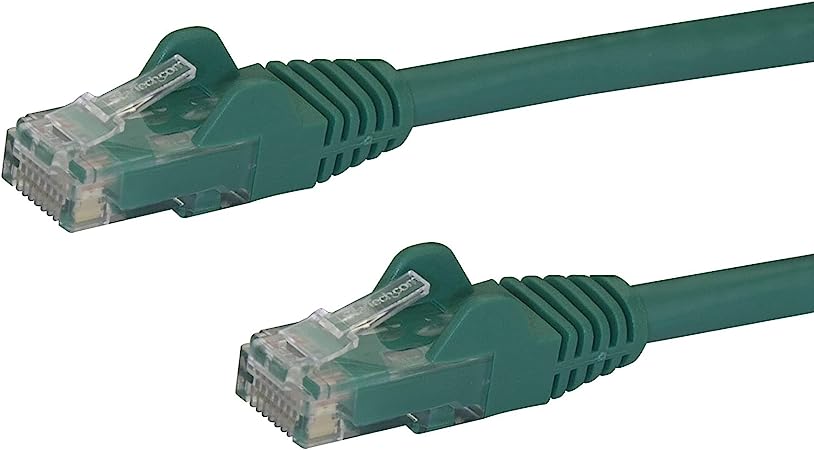 StarTech.com 10ft CAT6 Ethernet Cable - Black CAT 6 Gigabit Ethernet Wire -650MHz 100W PoE RJ45 UTP Category 6 Network/Patch Cord Snagless w/Strain Relief Fluke Tested UL/TIA Certified (N6PATCH10GN)