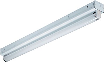 Lithonia Lighting MNS8 1 32 120 RE M6 1-Light T8 Mini-Strip Light for Residential Use, 4-Feet