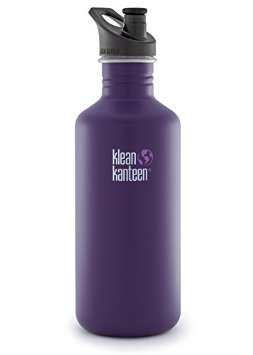 Klean Kanteen Classic 40-Ounce Stainless Steel Bottle With Sport Cap