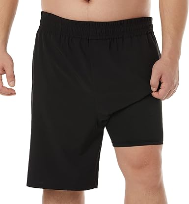 BRISIRA Big and Tall Mens Swim Trunks Swim Shorts Compression Liner Swimsuit Bathing Suit Board Shorts 1X-6X