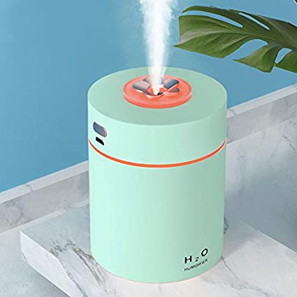 Kebile Humidifiers for Bedroom, Cool Mist Mini Humidifier, 240ml Portable Humidifier, Desktop, for Home Bedroom Small Room Office Travel Car Plant, Super Quiet, Auto Shut-off, Green