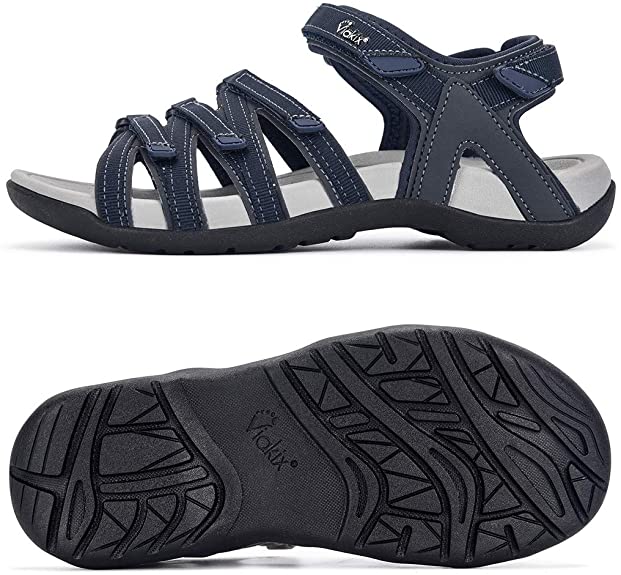 Viakix Hiking Sandals Womens – Comfortable Athletic Stylish Sandal, for Hiking, Outdoors, Walking, Water, Trekking, Sports
