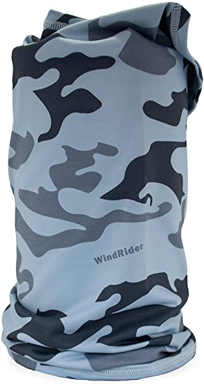 WindRider UPF 50  Ultimate UV Protection Neck Gaiter, Face mask, Headband, Scarf – Great Sun Protection in The Summer and Winter – for Fishing, Sailing, Skiing All Summer and Winter Sports