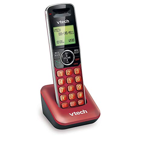 VTech CS6409-16 Accessory Cordless Handset for VTech CS6419 & CS6429 Series Cordless Phone Systems, Red