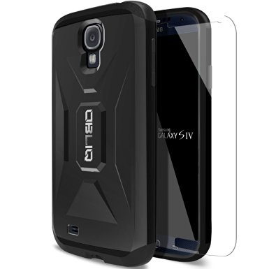 Galaxy S4 Case, OBLIQ [Xtreme Pro][Black] w/ HD Screen Protector-[Heavy Duty] Dual Layered Maximum Protection from Drops & Scratches-Verizon, AT&T, Sprint, T-Mobile, International & Unlocked - i9500