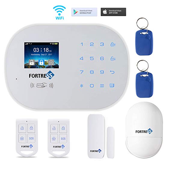 Wi-Fi 3G/4G GSM Security Alarm System- S6 Titan Starter Kit Wireless DIY Home and Business Security System Kit by Fortress Security Store- Easy to Install