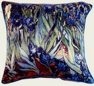 ElleWeiDeco High Definition Print Van Gogh Throw Pillow Cover - Irises